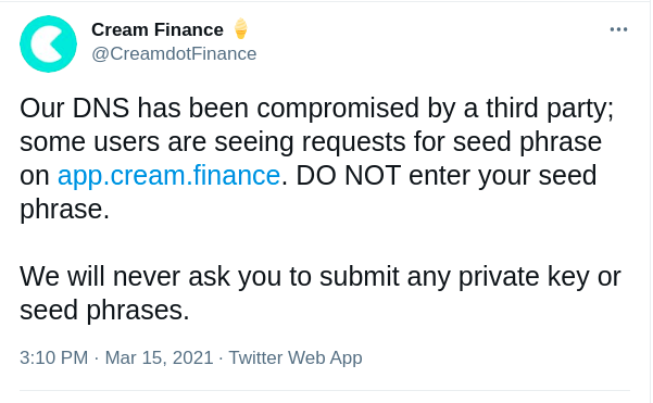 cream tweet