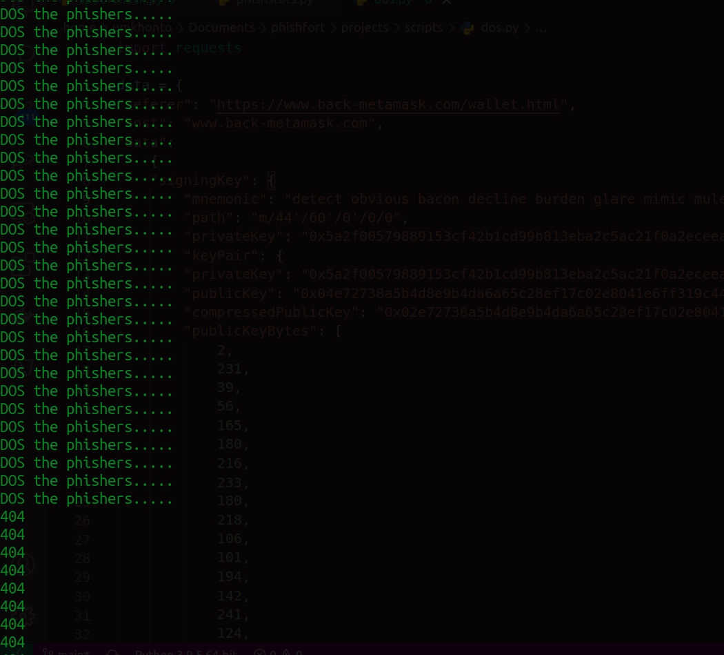 MetaMask Phish Kit DOS