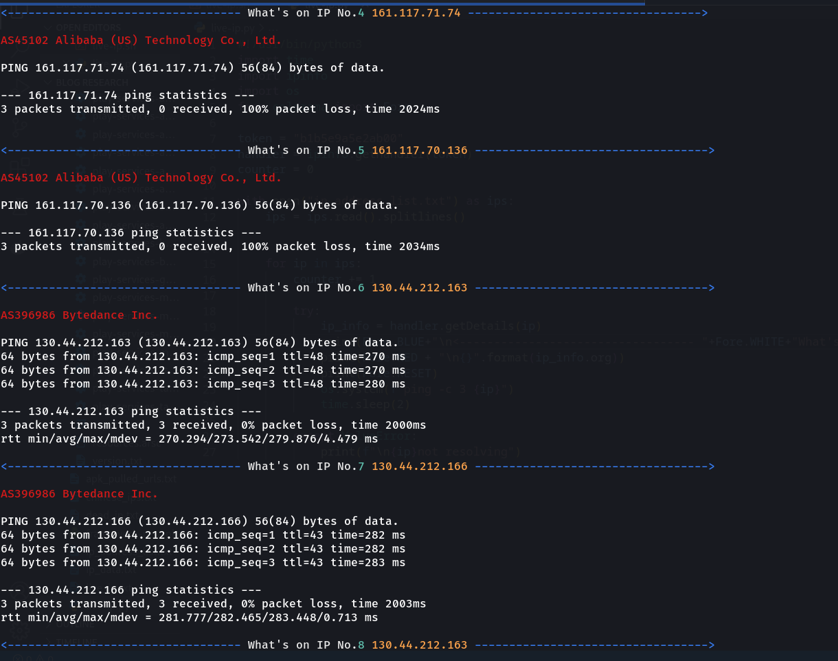chinese ip addresses